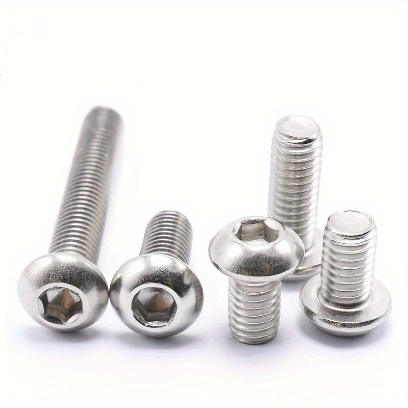 Button Head Bolt Sets Pack of 5 M3–M8 — A2 Fully Threaded