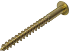 Solid Brass Wood Screws M3–M5 — Round Raised Slotted Head