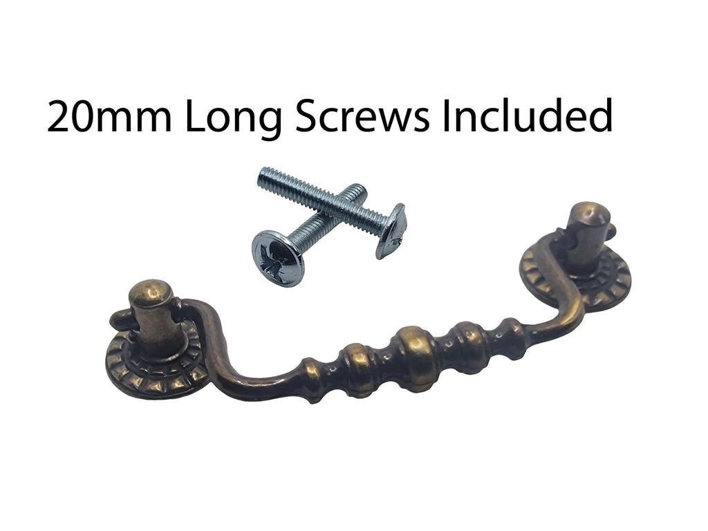 Vintage Cabinet Handle — Old Brass, Model 400B BR