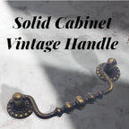 Vintage Cabinet Handle — Old Brass, Model 400B BR