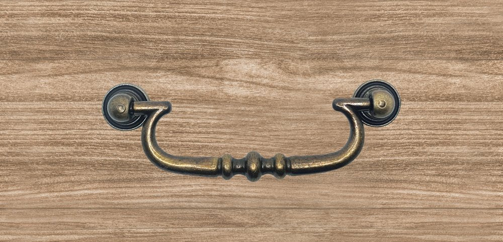 Vintage Cabinet Handle — Old Brass, Model 403G BR