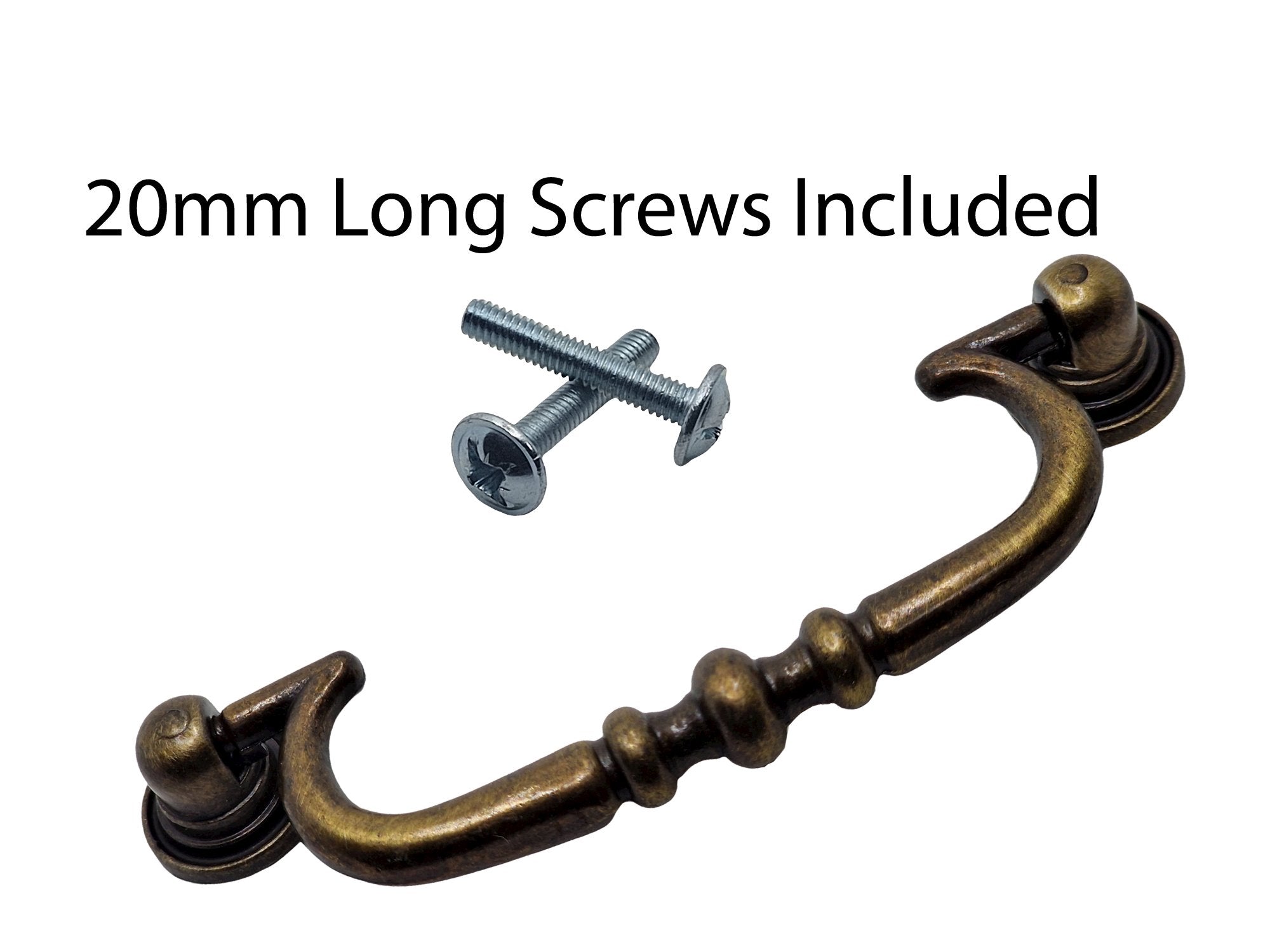 Vintage Cabinet Handle — Old Brass, Model 403G BR