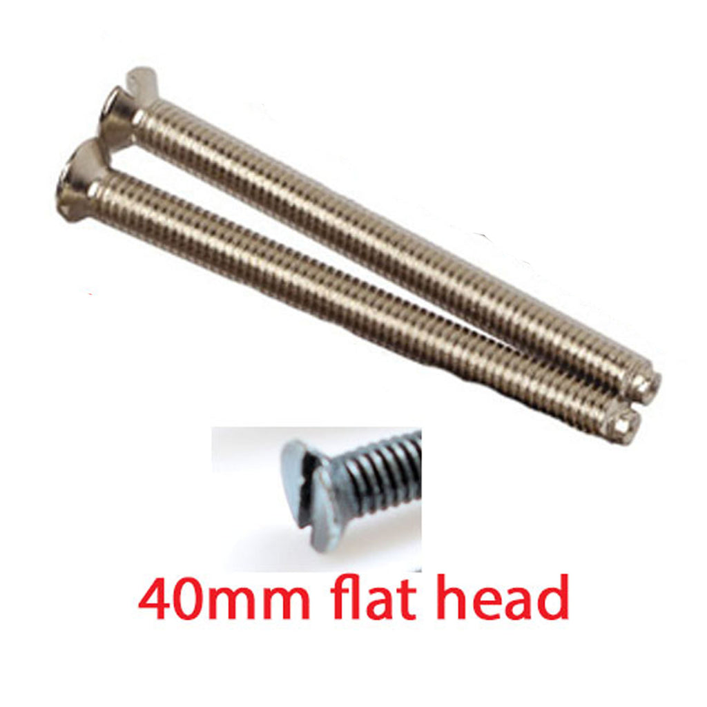 Chrome Electrical Screws M3.5 40–75mm — Polished Socket