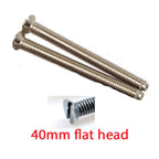 Chrome Electrical Screws M3.5 40–75mm — Polished Socket