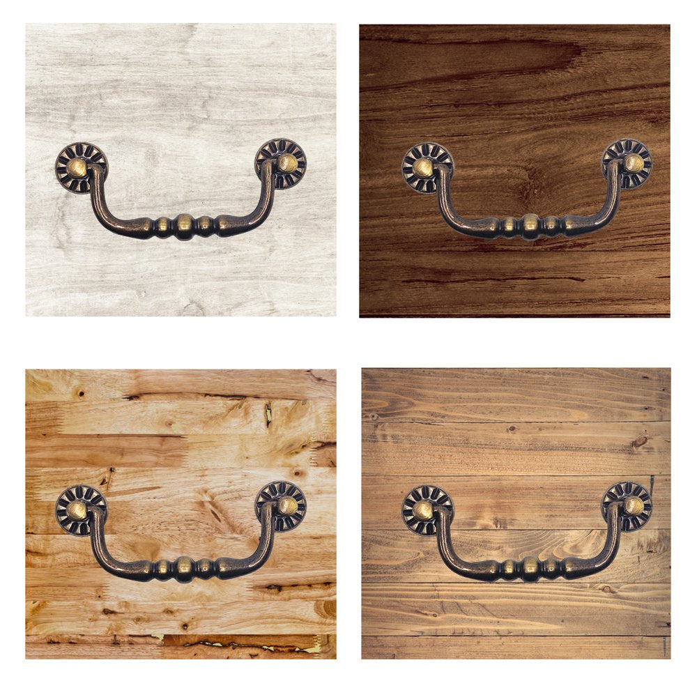 Vintage Cabinet Handle — Old Brass, Model 452/3 BR