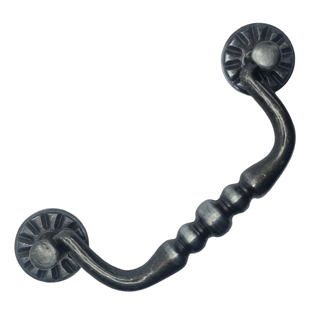Vintage Cabinet Handle — Old Silver, Model 452/3 VA