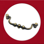 Vintage Cabinet Handle — Old Brass, Model 466 BR