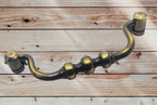 Vintage Cabinet Handle — Old Brass, Model 466 BR