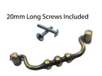 Vintage Cabinet Handle — Old Brass, Model 466 BR