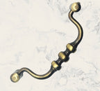 Vintage Cabinet Handle — Old Brass, Model 466 BR