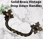 Vintage Cabinet Handle — Old Brass, Model 415 BR