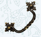 Vintage Cabinet Handle — Old Brass, Model 415 BR
