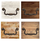 Vintage Cabinet Handle — Old Brass, Model 644-07