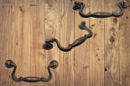Vintage Cabinet Handle — Old Brass, Model 644-07