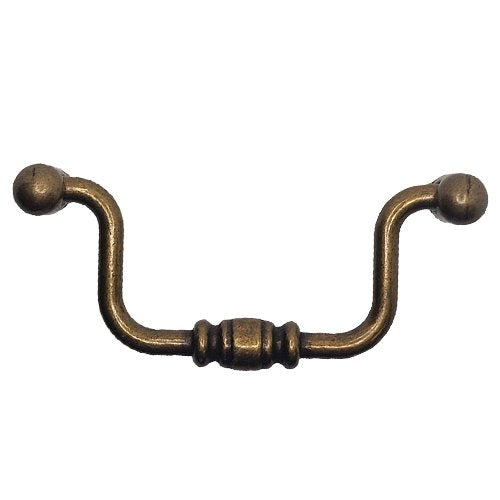 Vintage Cabinet Handle — Old Brass, Model 645-28