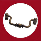 Vintage Cabinet Handle — Old Brass, Model 645-28