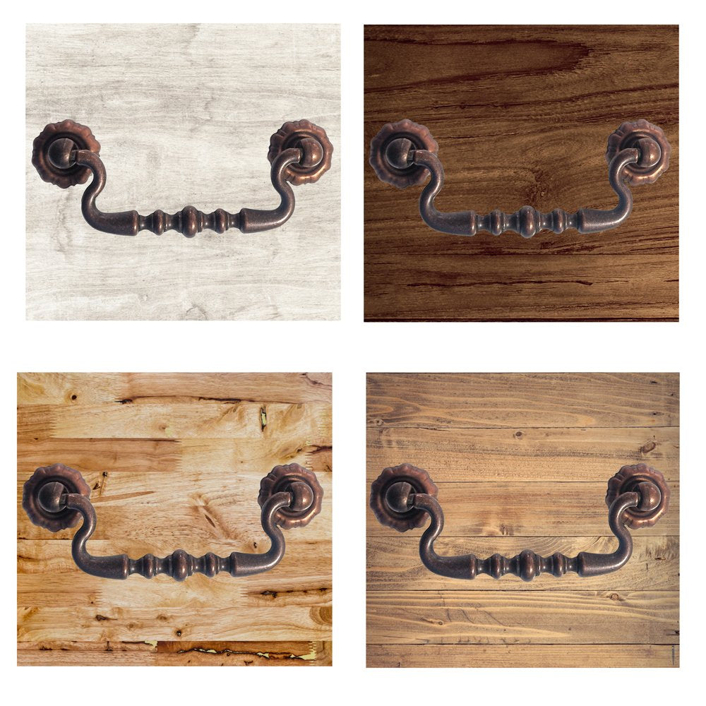 Vintage Cabinet Handle — Antique Copper, Model 645-45