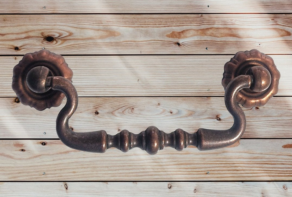 Vintage Cabinet Handle — Antique Copper, Model 645-45