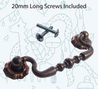 Vintage Cabinet Handle — Antique Copper, Model 645-45