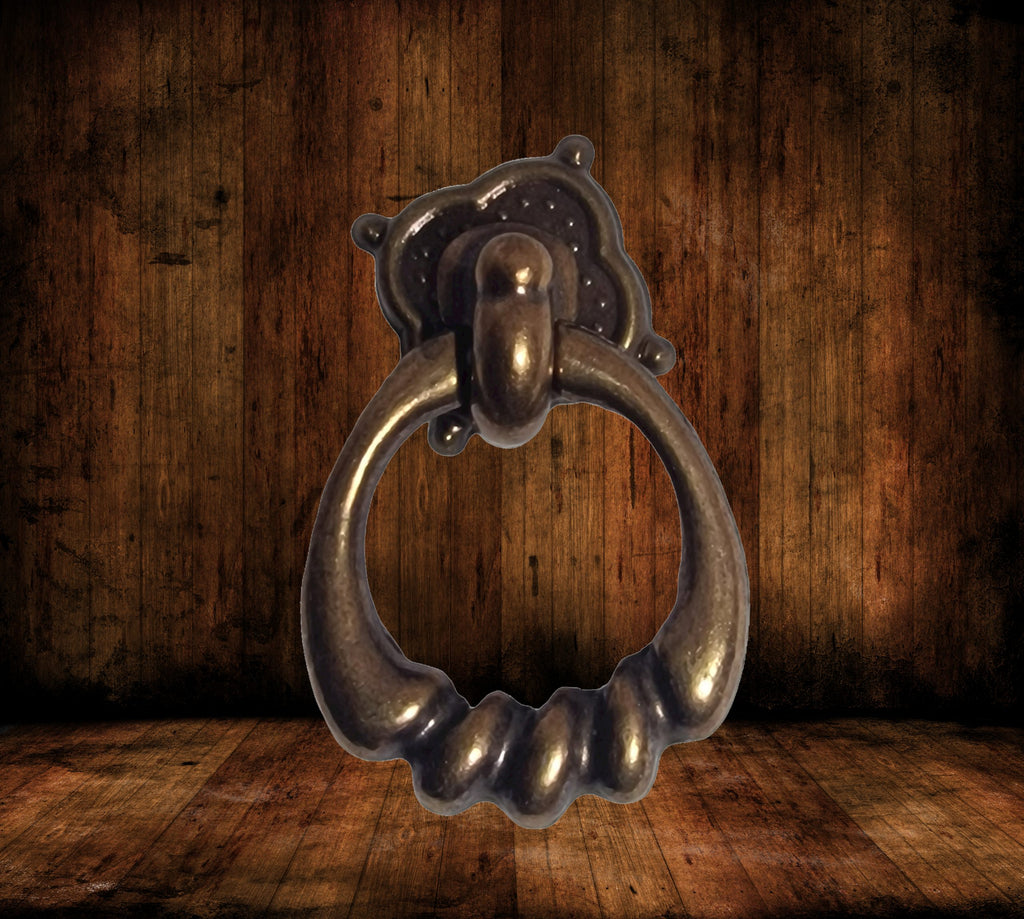 Vintage Cabinet Handle — Old Brass, Model 645-46