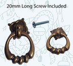 Vintage Cabinet Handle — Old Brass, Model 645-46