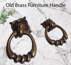 Vintage Cabinet Handle — Old Brass, Model 645-46