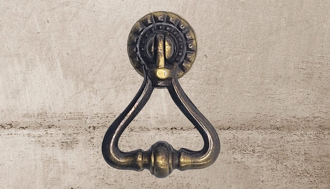 Vintage Cabinet Handle 936 BR — Old Brass