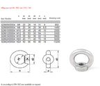 Lifting Eye Nuts M6–M10 — A4 316 Marine Grade Stainless