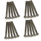 Chrome Electrical Screws M3.5 40–75mm — Polished Socket
