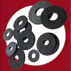 Black Rubber Penny Washers M5–M12 — DIN 9021 Sealing