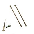 M4 Brass Security Door Handle Screw — 90mm with Carriage Sleeve