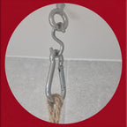 Spring-Loaded Carabiner Snap Hook — A4 Marine 316 Stainless