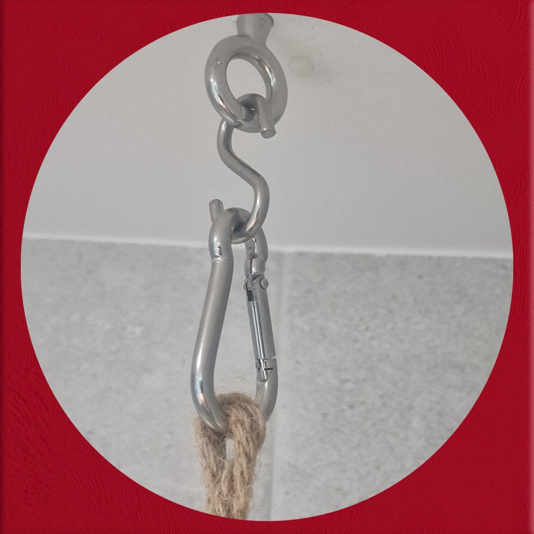 Spring-Loaded Carabiner Snap Hook — A4 Marine 316 Stainless