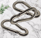 Spring-Loaded Carabiner Snap Hook — A4 Marine 316 Stainless