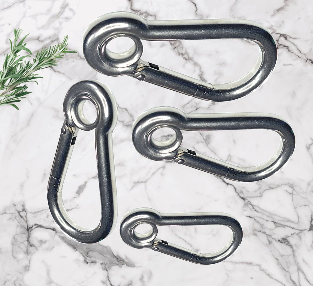 Eye Snap Carabiner Hook Spring 4–8mm — A4 Marine 316