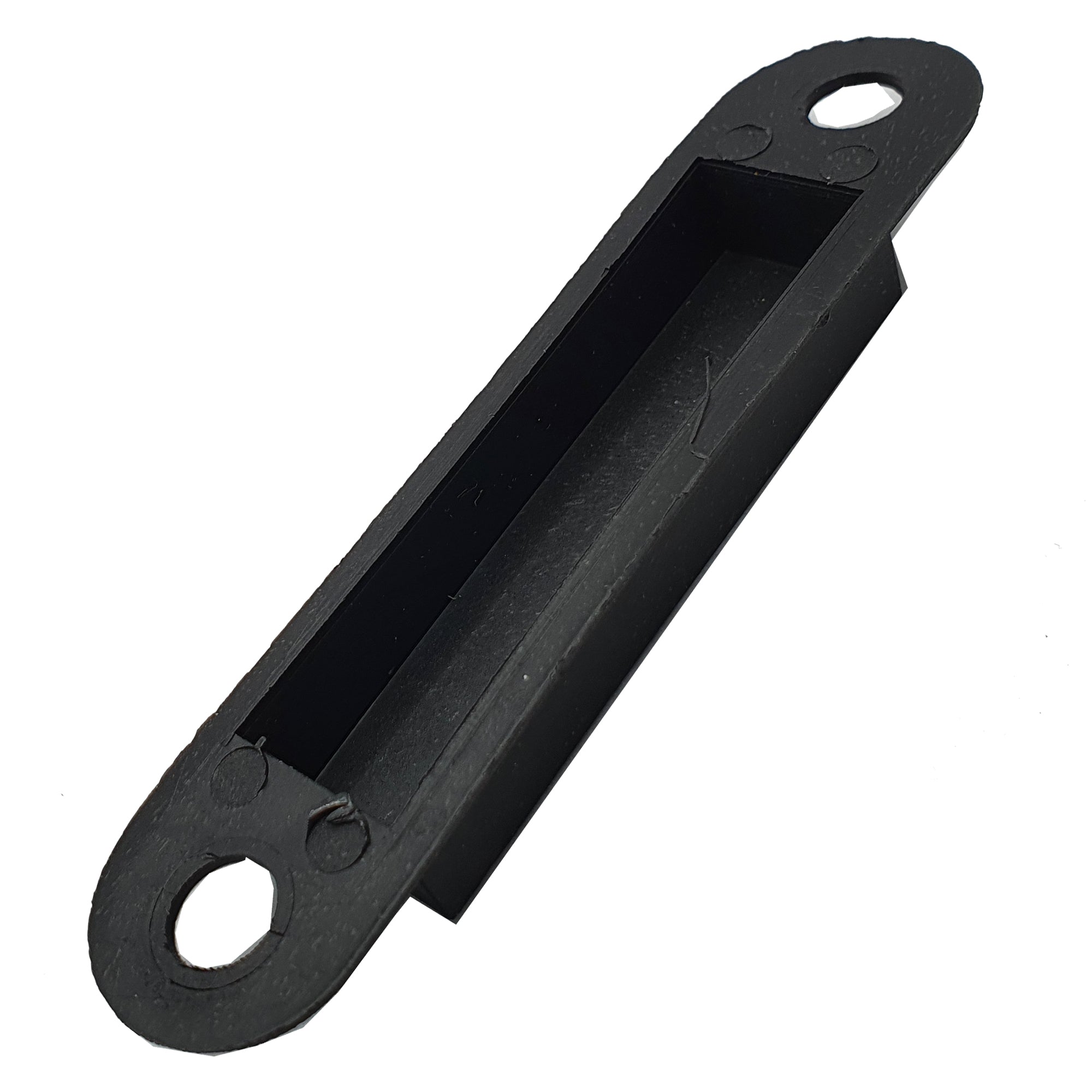 Dust Box Latch Keep — Black Plastic, 115mm