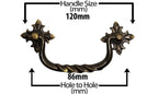 Vintage Cabinet Handle — Old Brass, Model 415 BR