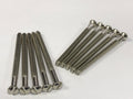 Chrome Electrical Screws M3.5 40–75mm — Polished Socket