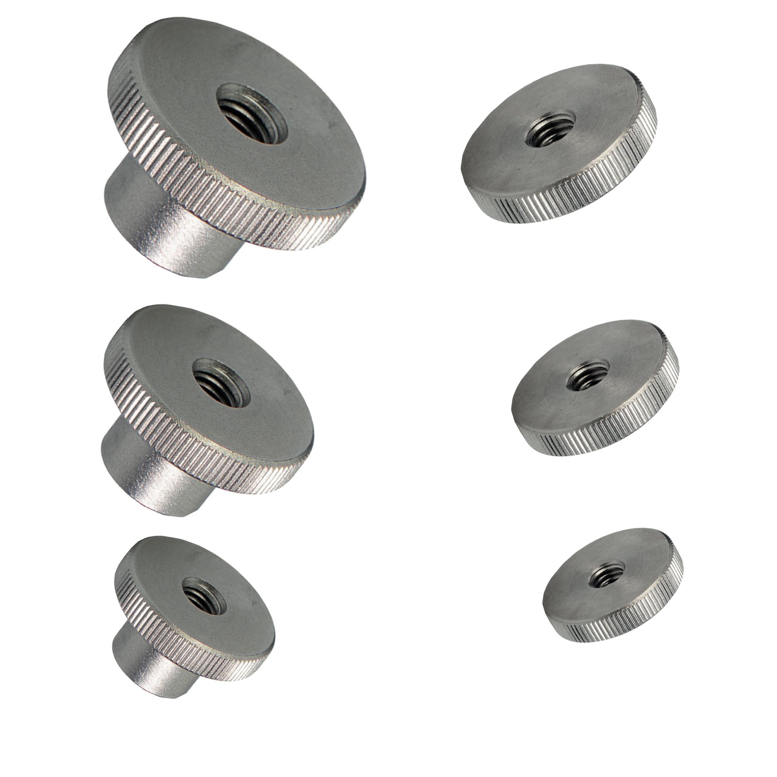 Knurled Thumb Nuts M3–M6 — Stainless DIN 466 / DIN 467