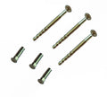 M4 Brass Security Door Handle Screw — 60mm with Carriage Sleeve