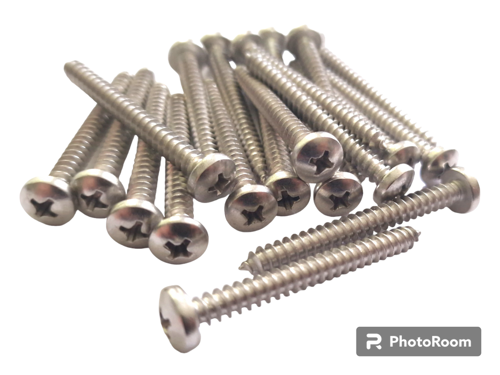 Pozi Pan Self-Tapping Screws No.4–12 — A4 316 Marine