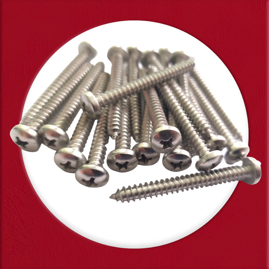 Pozi Pan Self-Tapping Screws No.4–12 — A4 316 Marine
