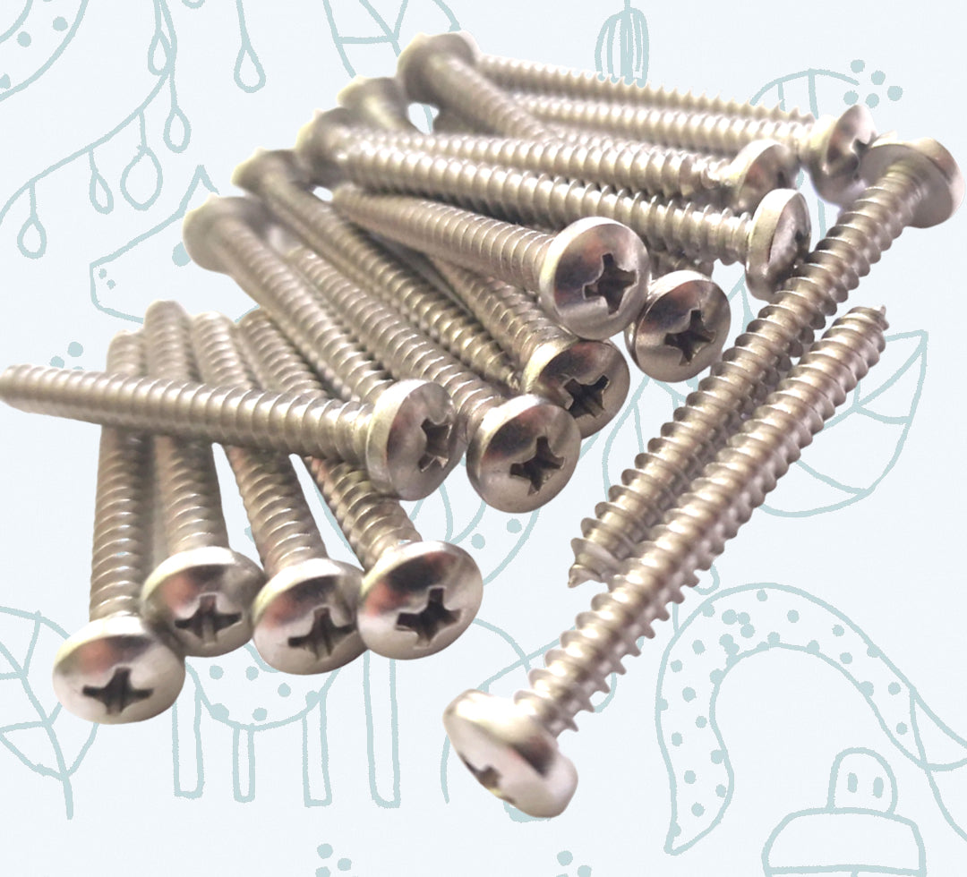 Pozi Pan Self-Tapping Screws No.4–12 — A4 316 Marine