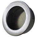 Satin Chrome flush pull handle for sliding wardrobe doors