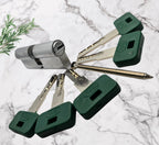 Euro Lock Cylinder — Brass Body, Chrome Satin Finish