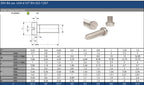 Slotted Cheese Head Screws M3–M6 — A2 Stainless DIN 84