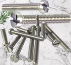 Slotted Cheese Head Screws M3–M6 — A2 Stainless DIN 84