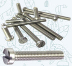 Slotted Cheese Head Screws M3–M6 — A2 Stainless DIN 84