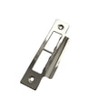 Polished Chrome Strike Plate — Double Long, 114mm