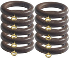 Walnut Curtain Rings